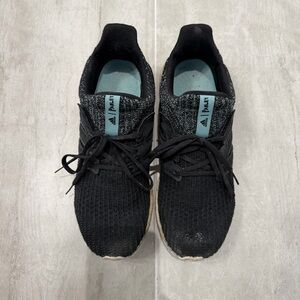 Adidas - Ultraboost Parley Black Knit Sneakers with Teal Accents